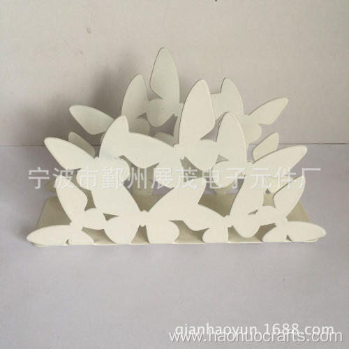 White butterfly paper towel rack handicrafts ornaments